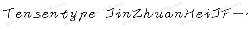 Tensentype JinZhuanHeiJF字体转换